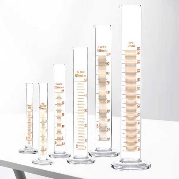 5ml – 1000ml Transparent Graduated Measuring Cylinder with Stopper Lab Supplies