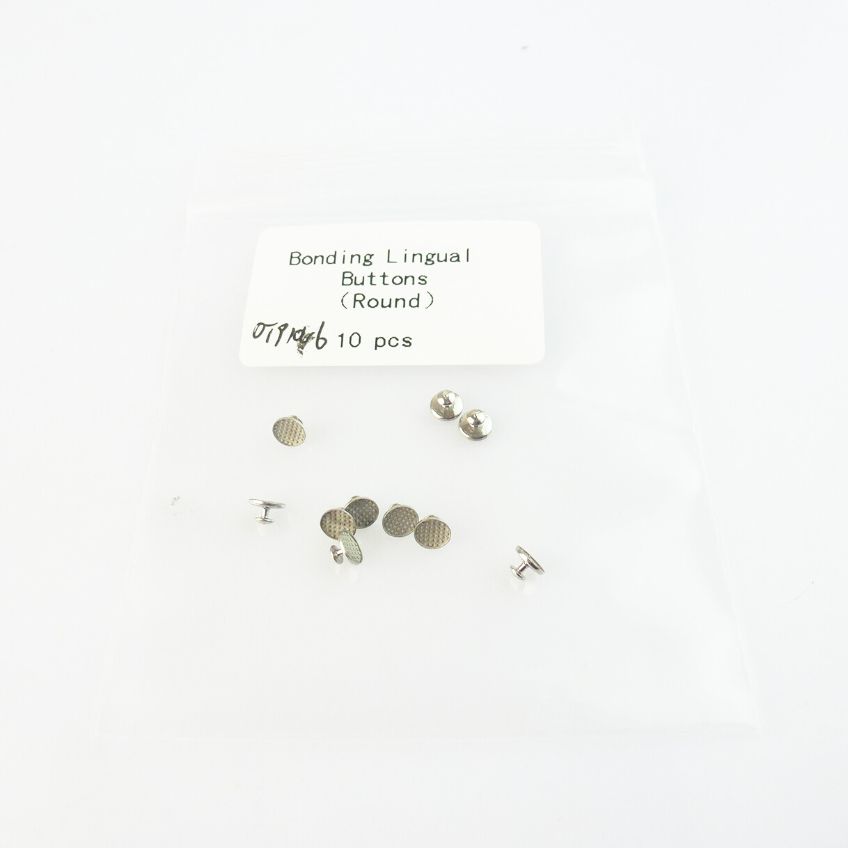 10PCS Dental Ortho Lingual Buttons Bondable round/rectangular MIM Mesh Base USA