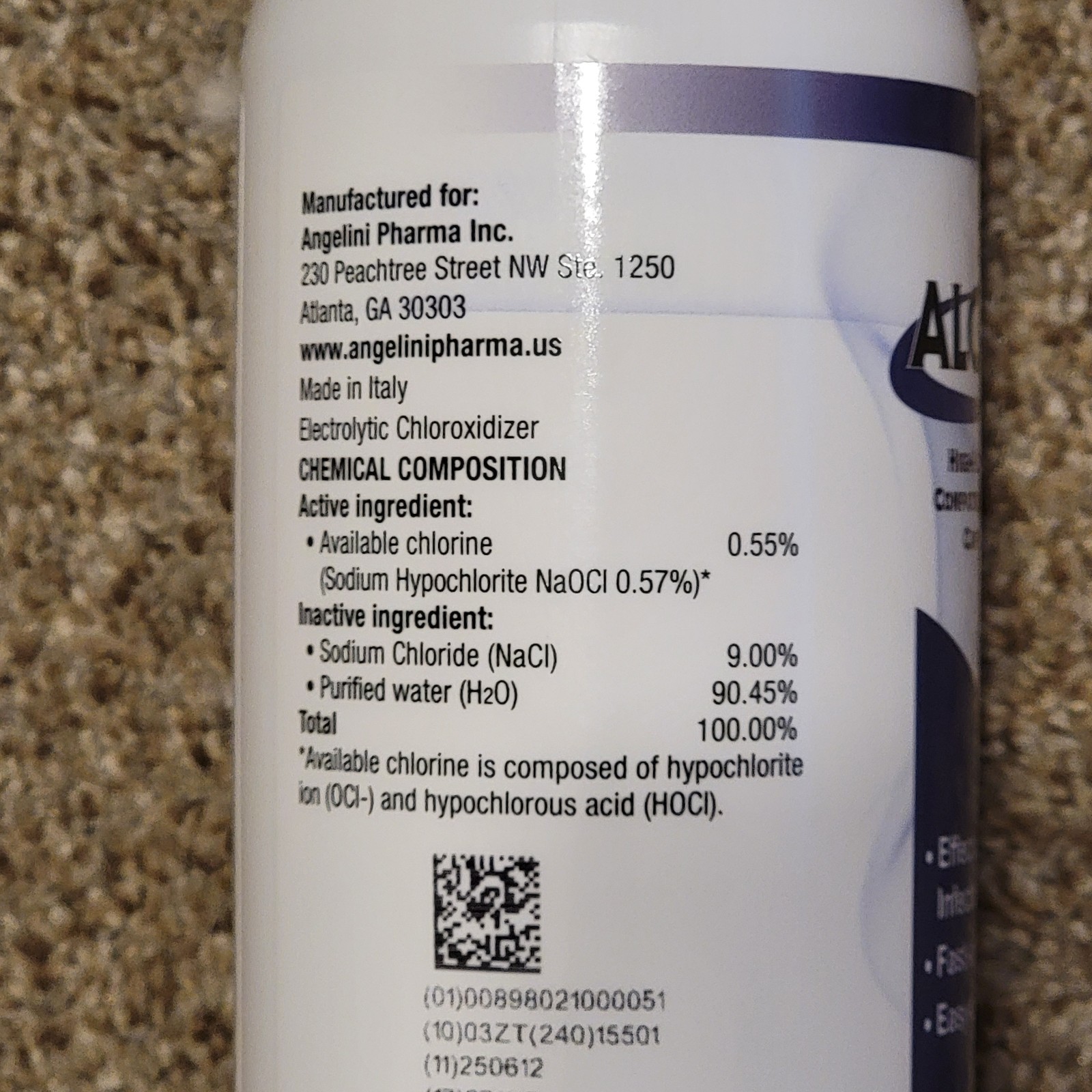Angelini Pharma ALCAVIS 50 High-Level Disinfectant 17 fl oz 500 ml Exp 11/27