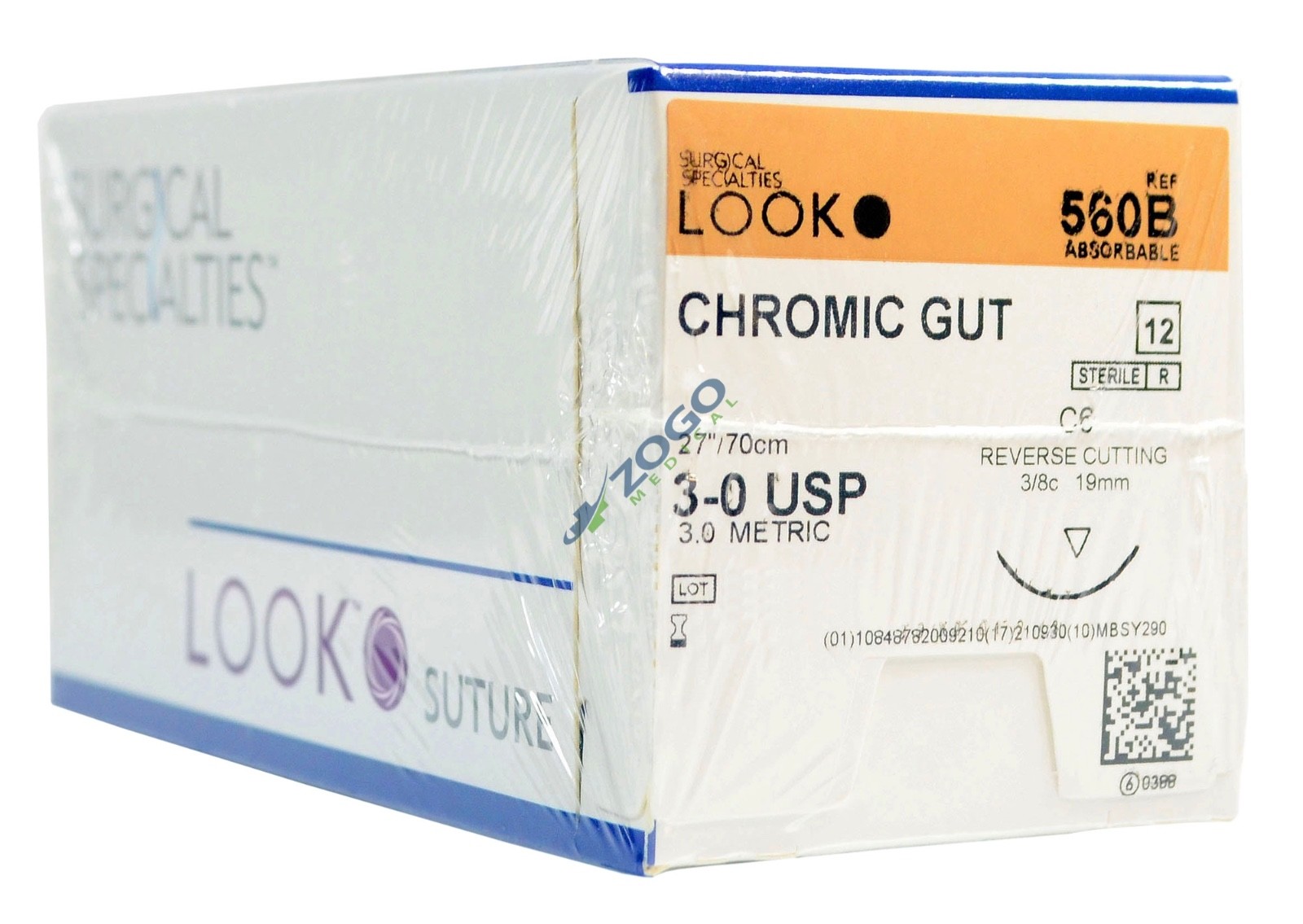 Look Dental 3-0 Chromic Gut C6 560B
