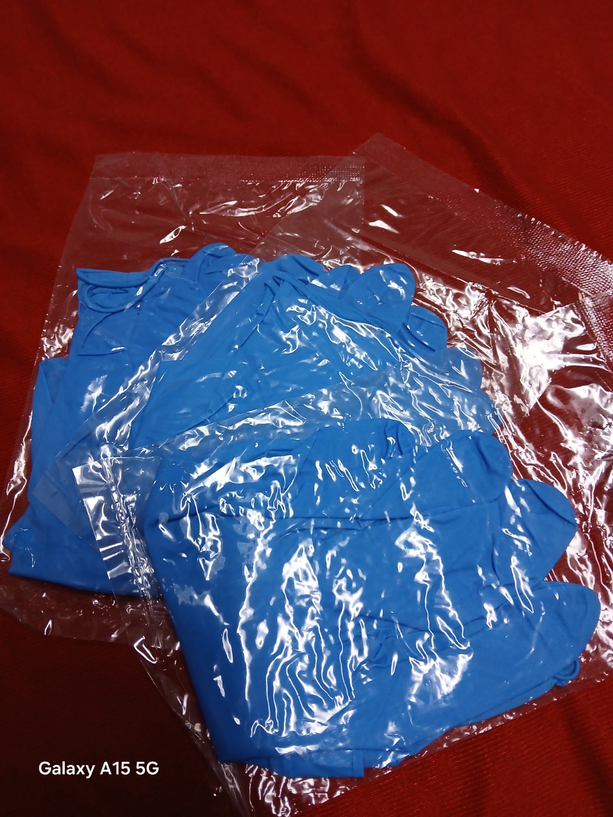 SAFETY FIRST! Individually Packed Blue Nitrile Gloves Medium Size – Pack Of 3
