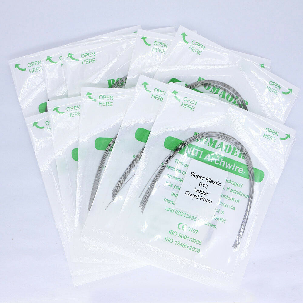 5-200×Dental Orthodontic Super Elastic Niti Round Arch Wire Ovoid Form 012 Upper