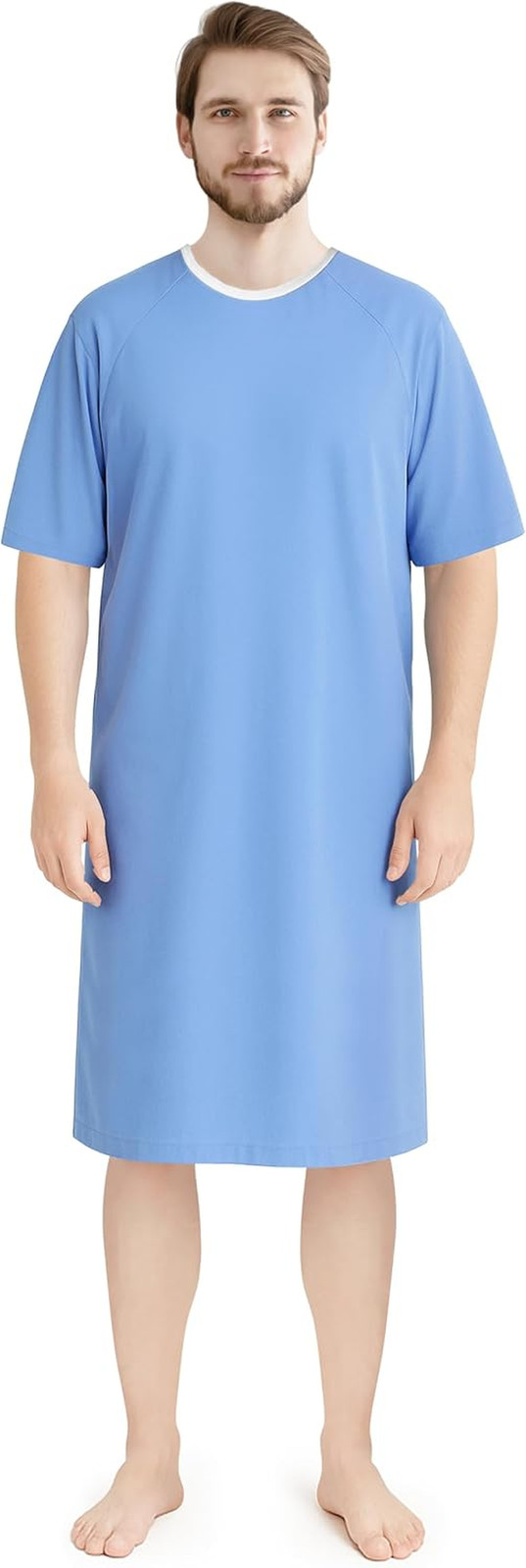 Men’S Hospital Gown Soft and Comfortable Patient Gown
