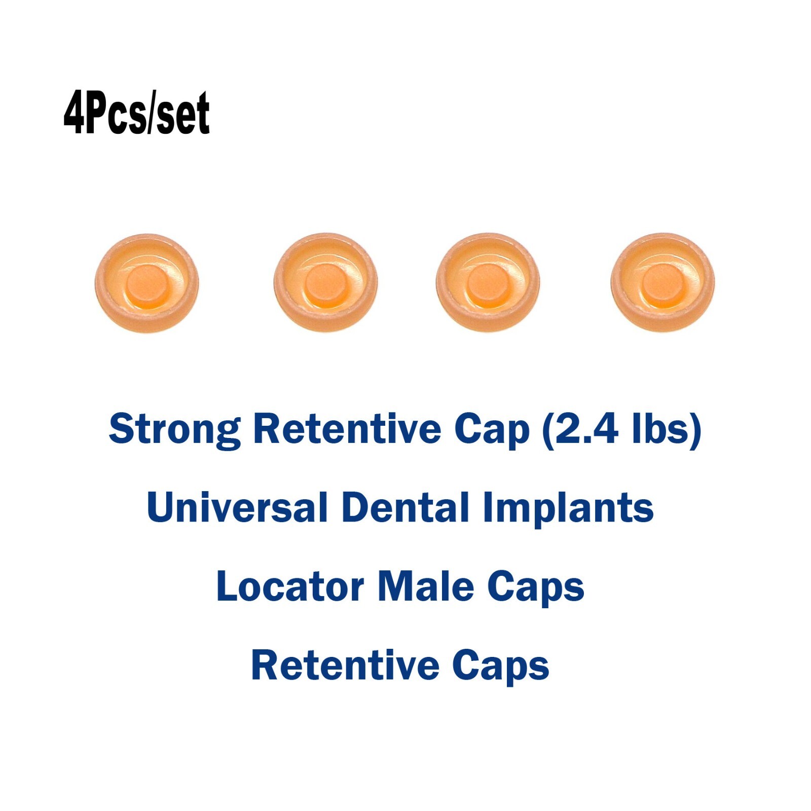 Dental Attachment Abutment Male Cap Tool fit ITI Removable NC/RC D3.7mm AH=3/4/5