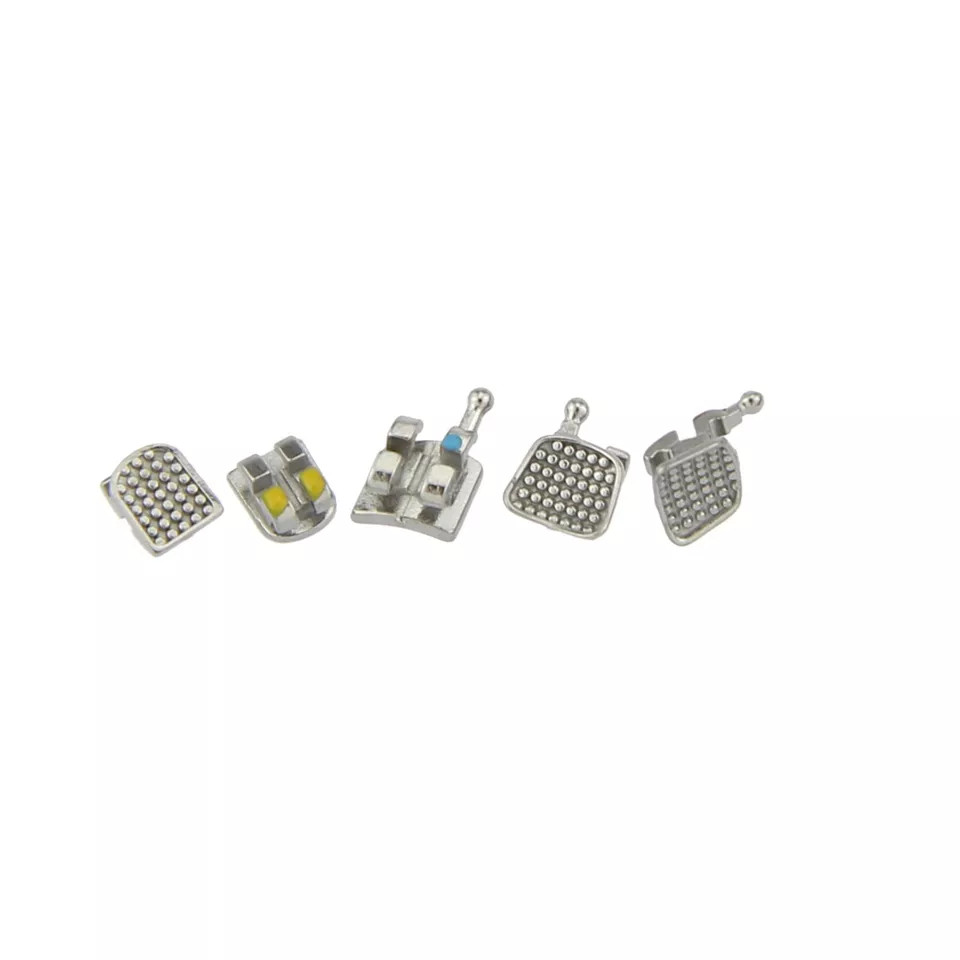 Dental Orthodontic Brackets Metal Brace MIM MINI Roth MBT 022 018 345 With Hooks