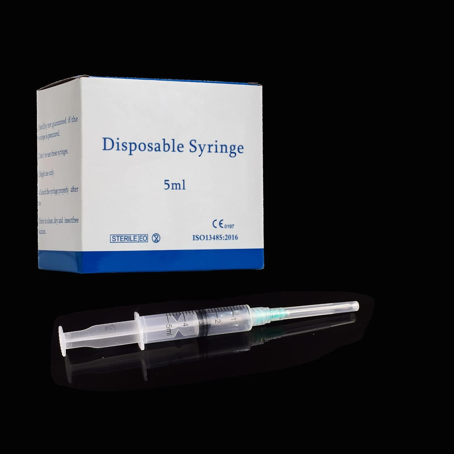5Ml with 21 Ga 1.5 Inch Luer Lock, Individually Wrapped 20 Pack