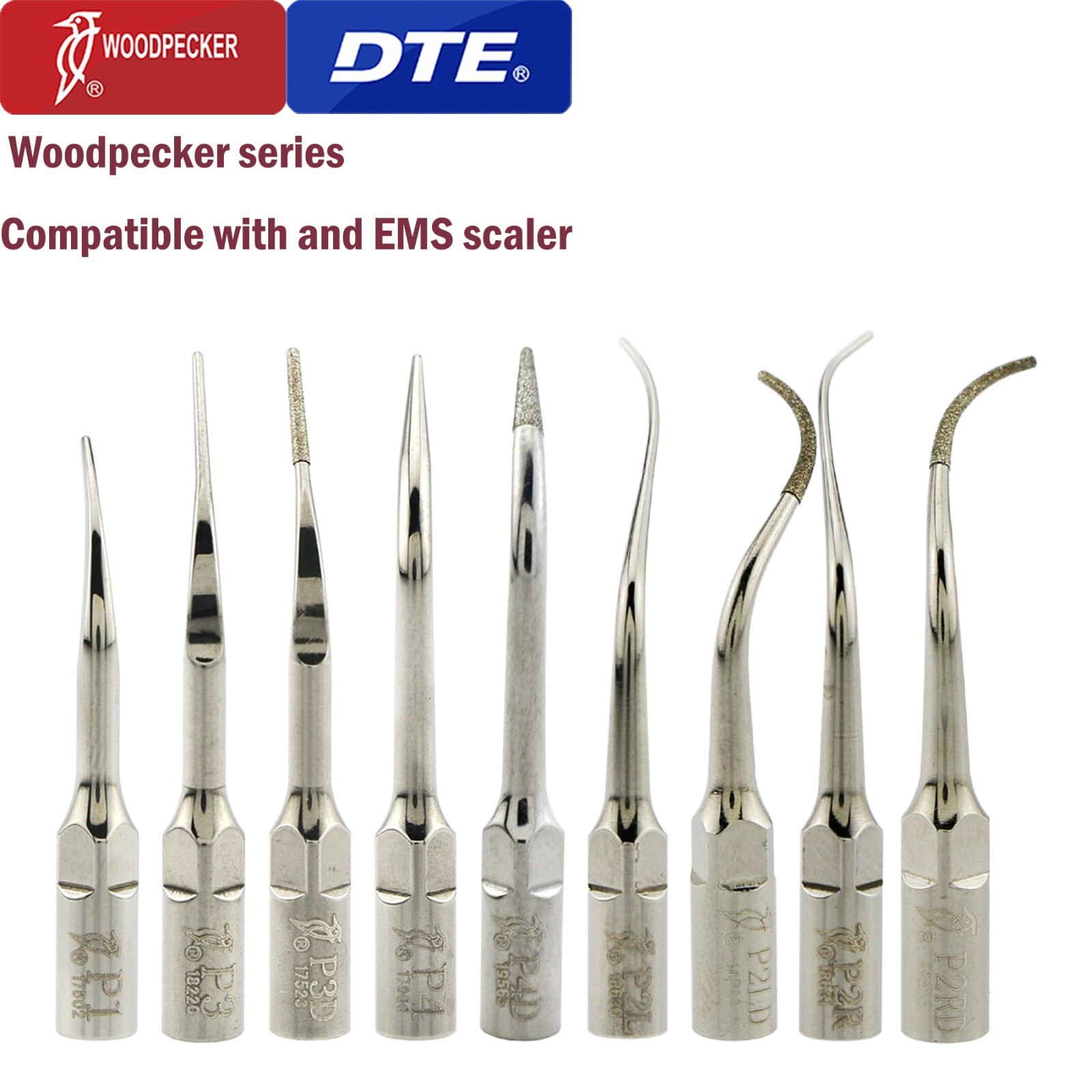 Woodpecker Dental Ultrasonic Piezo Scaler Tips Endo Perio DTE SATELEC NSK EMS