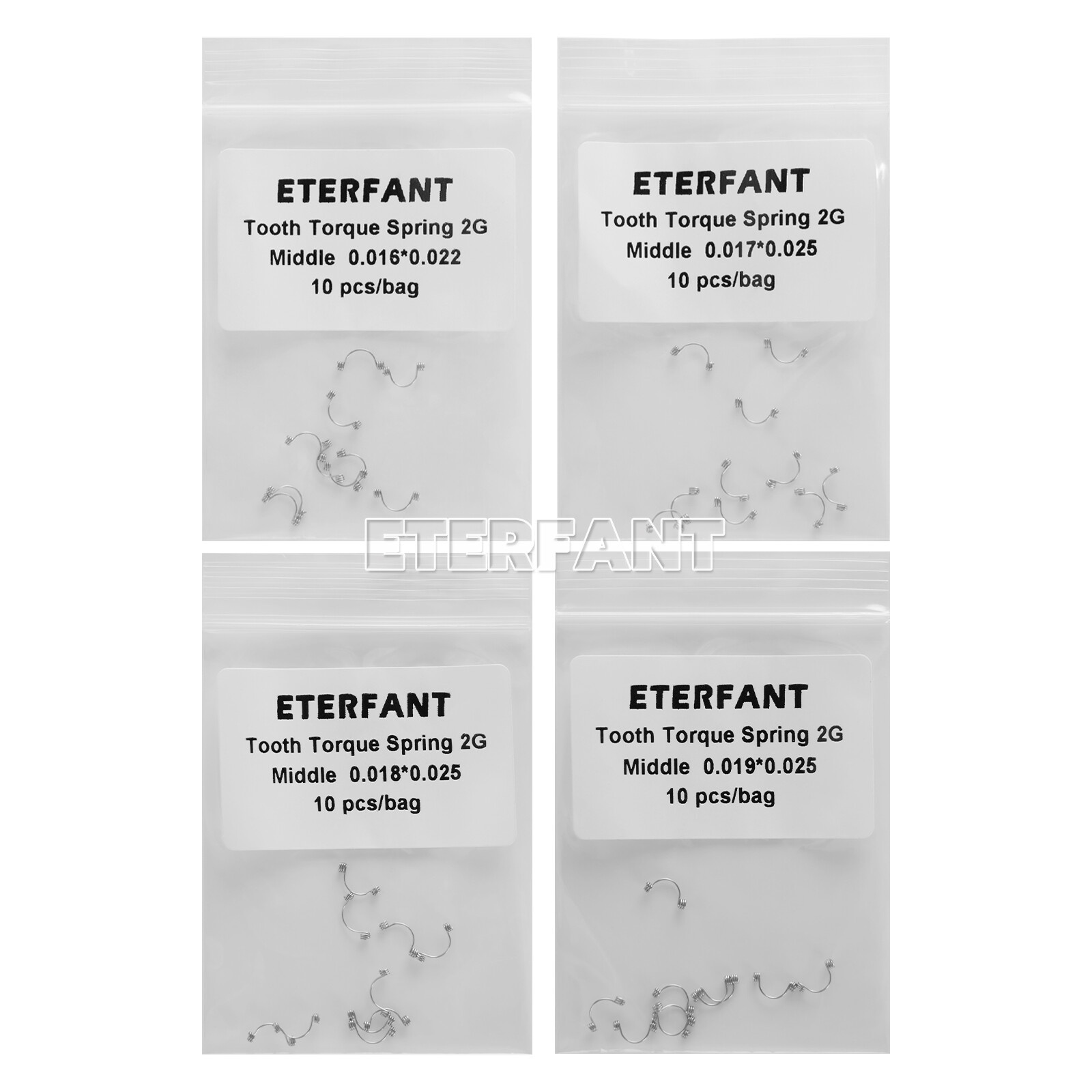 ETERFANT Dental 10PCs/bag Ortho Teeth Anterior Torque Springs Small/Medium/Large