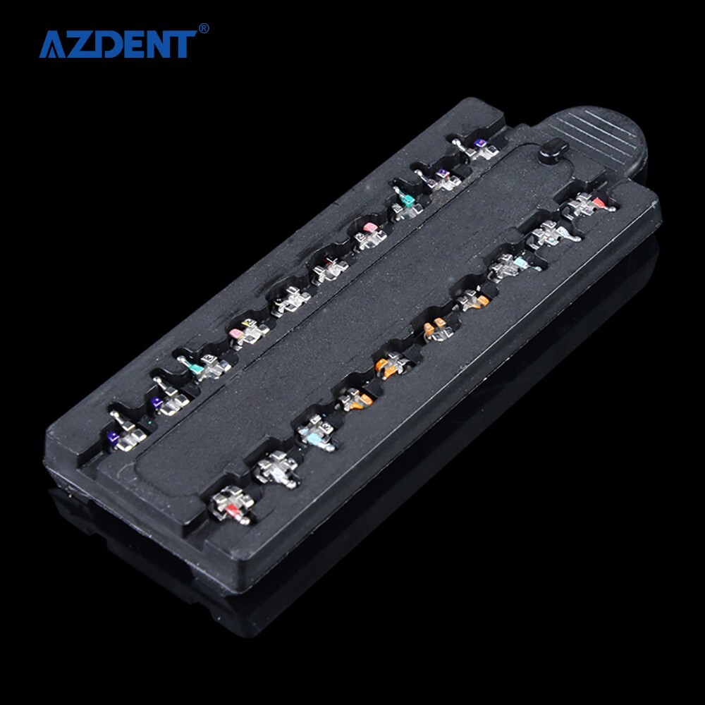 AZDENT Dental Orthodontic MIM Monoblock Bracket Braces Mini Roth 018 Hooks 3-4-5