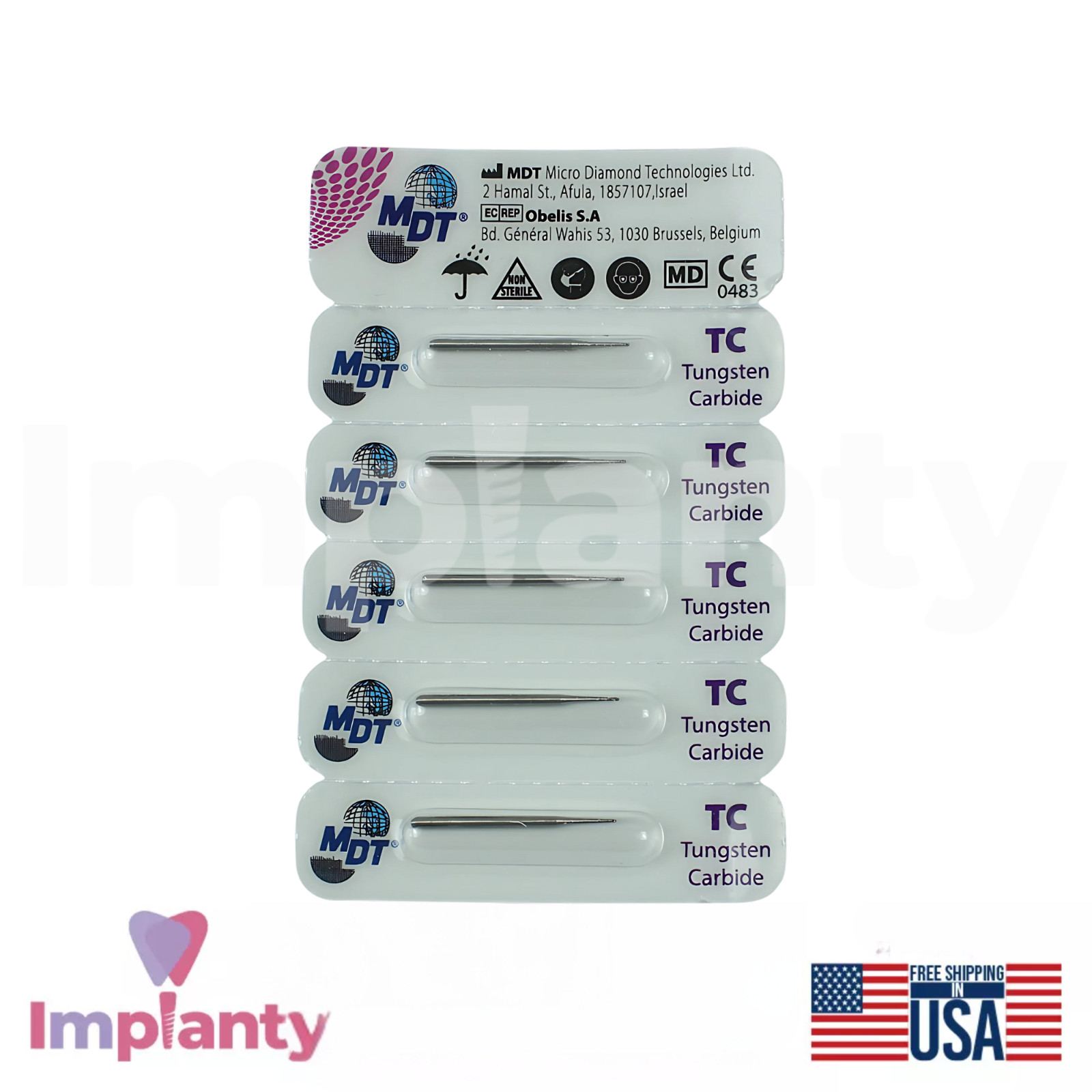 MDT Round FG Surg1caI Carbide Dental Burs Efficient Shaping Preparation Tool