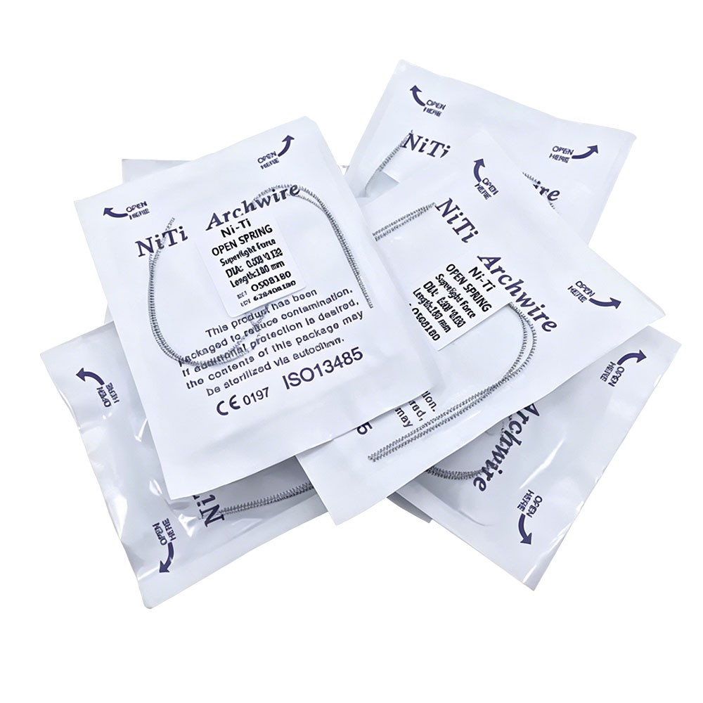 Orthodontic Dental Niti Open Coil Spring 0.010/0.012*180mm 2PCS/Pack