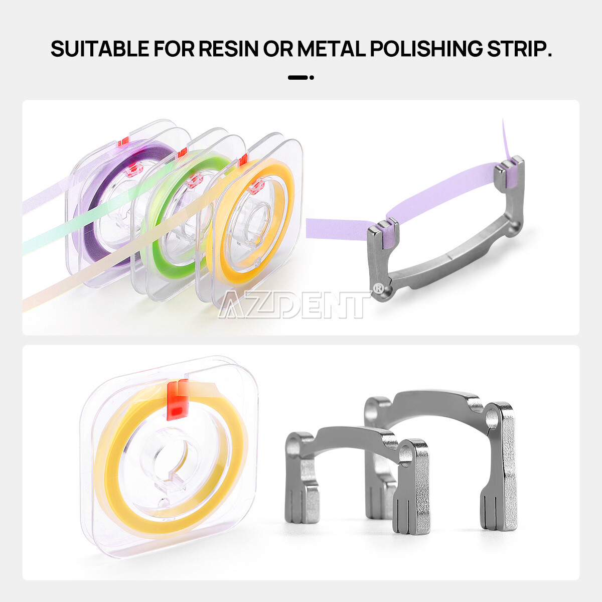Dental Abrasive Strips Polyester Polishing Strip Coarse/Medium/Fine/Holder