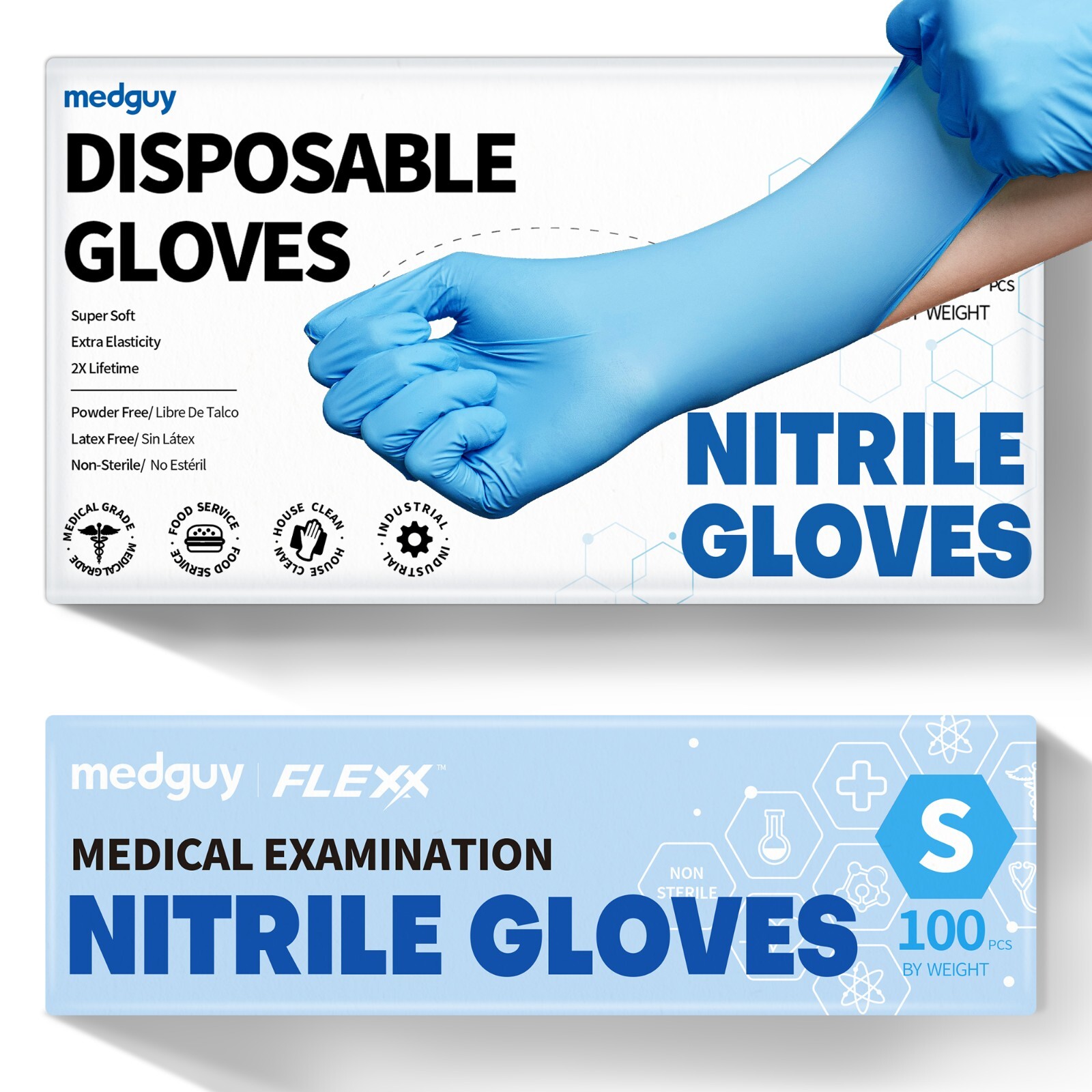 4.5Mil Nitrile Disposable Gloves Powder Free Food Safe Cooking Glove 100/1000 Pc
