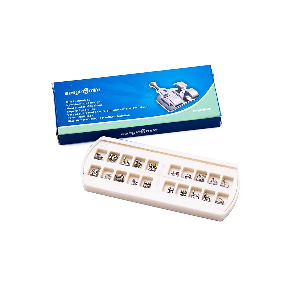 20PCS/Pack Dental Orthodontic Metal MINI Bracket Braces 1 Count (Pack of 20)