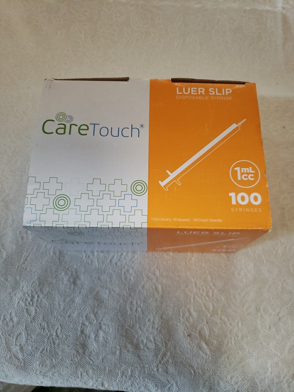 Box Of 100 1cc Syringe Without Needles Sterile Individual Wrapped Luer Slip