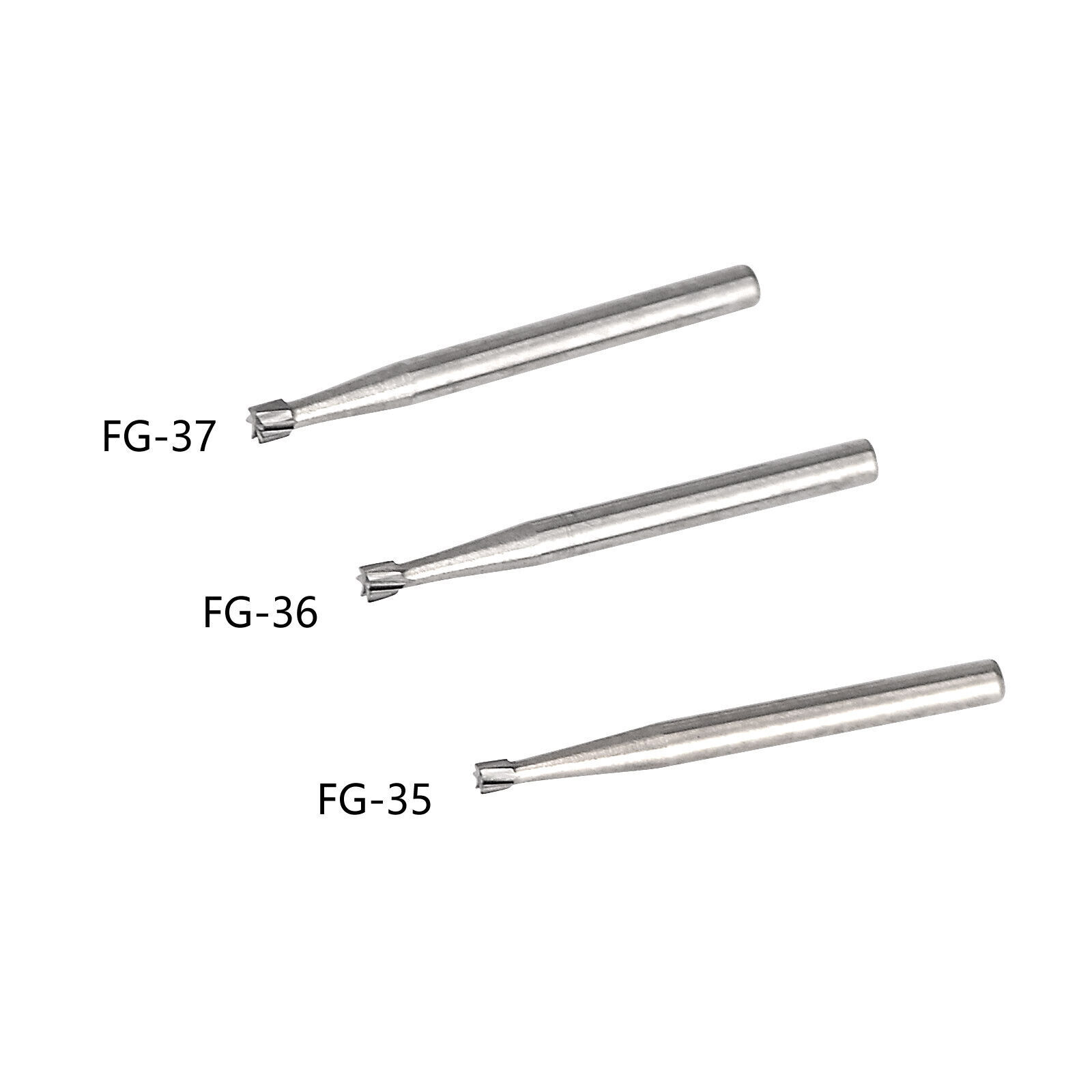 Dental Tungsten Carbide Inverted Cone Bur Burr High Speed Handpiece FG-35/36/37