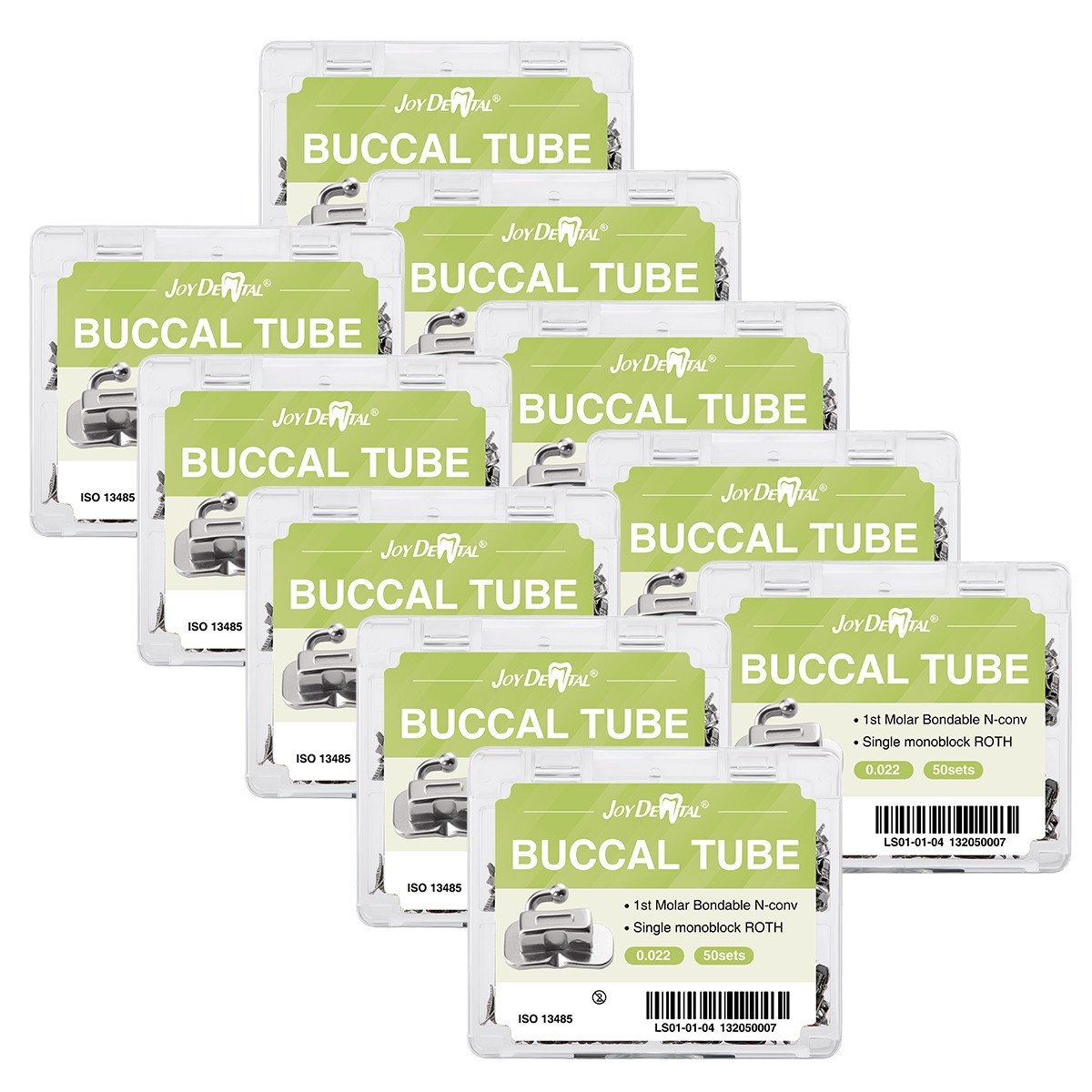 50Bags Dental Ortho Buccal Tubes Roth 0.022 Non-Conv MIM Bondable Monoblock