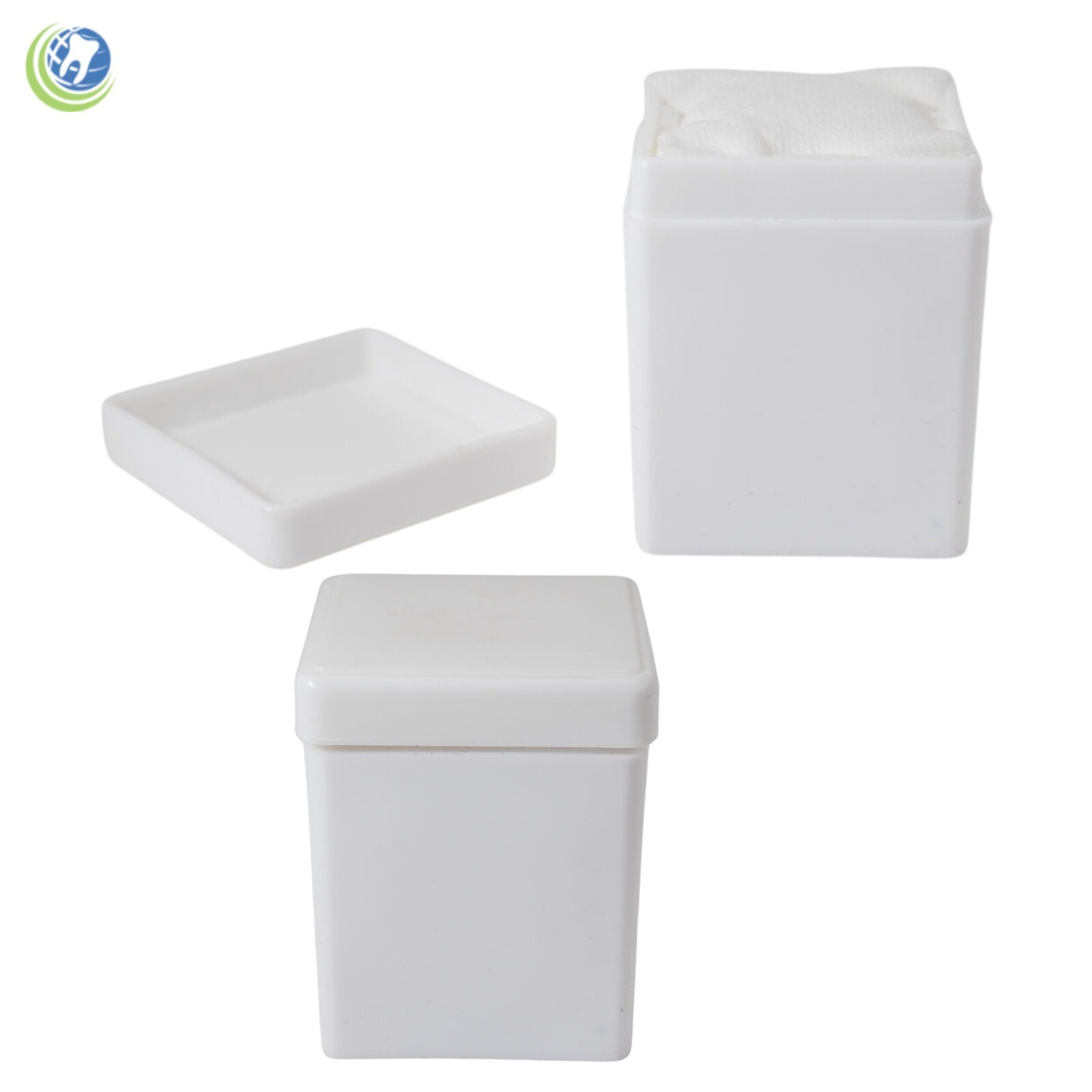 2 X Dental Spring Gauze Sponge Dispenser Holder 2 x 2 White Medical Spa Tattoo