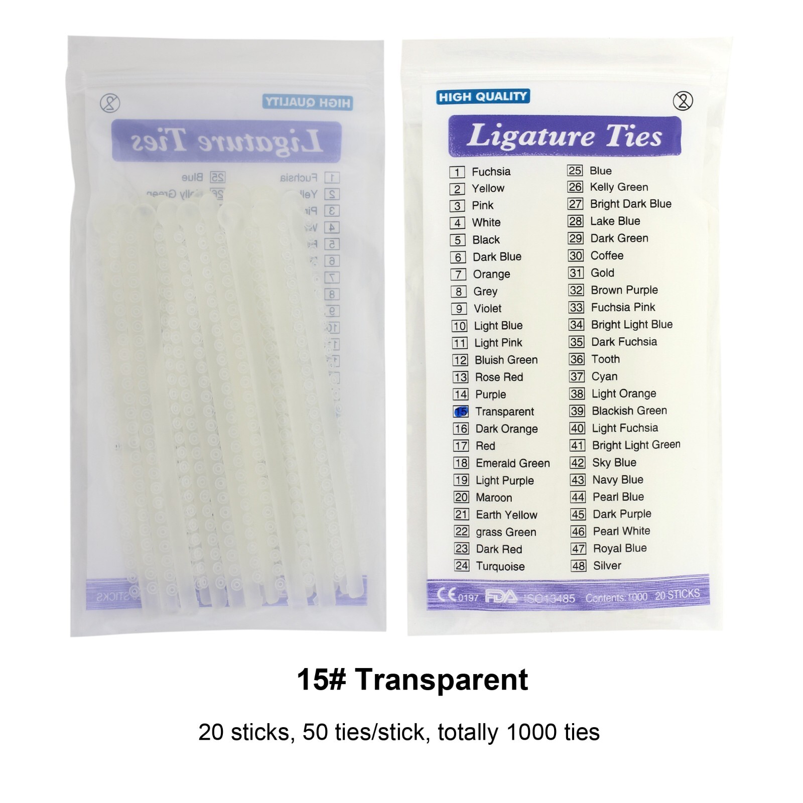 1000pcs Orthodontic Ligature Ties Elastic Ligas Ortodoncia Rubber Bands Brackets