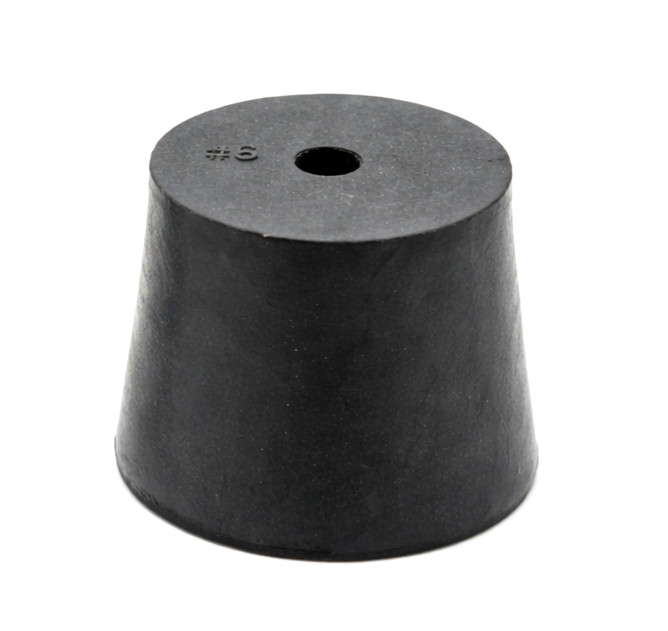 Solid Rubber Stoppers 1 Hole Laboratory Stoppers Various Sizes 10 per package