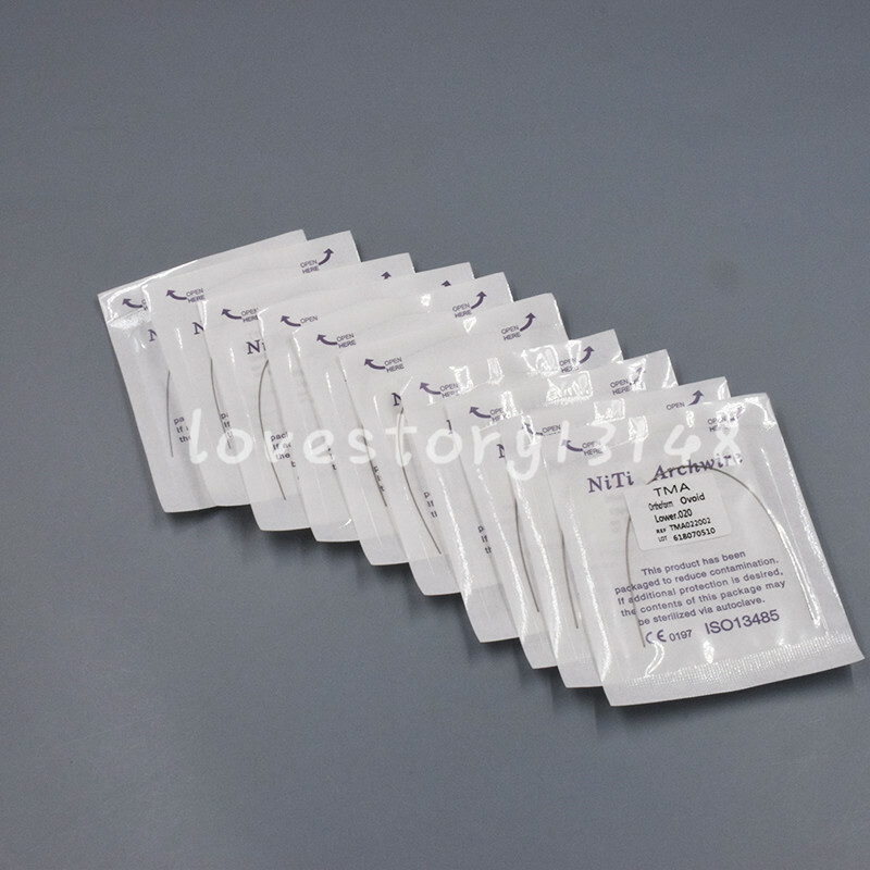 Dental TMA Molybdenum Beta Titanium Ti-Mo Alloy Arch Wire Rectangular/Round