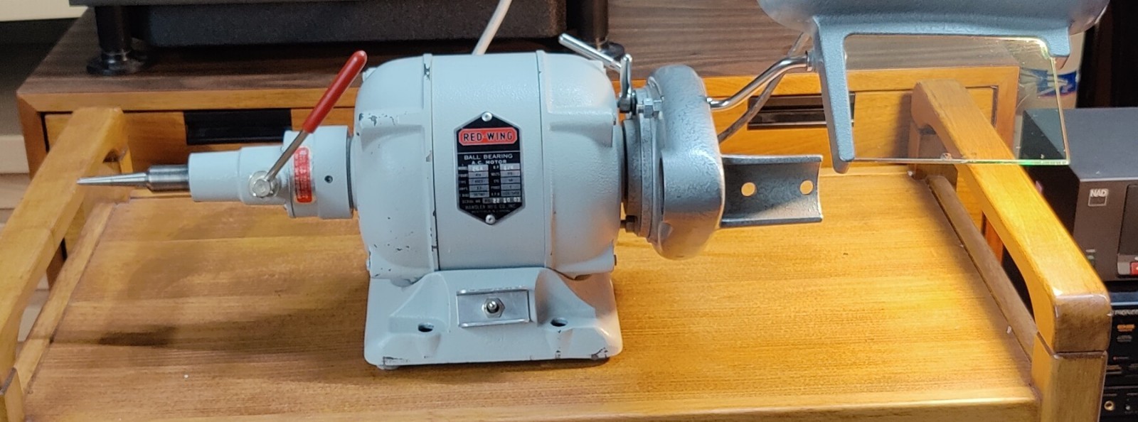 WELLS Red Wing Lathe Dental Chrome Gold Finishing Machine Alloy Grinder