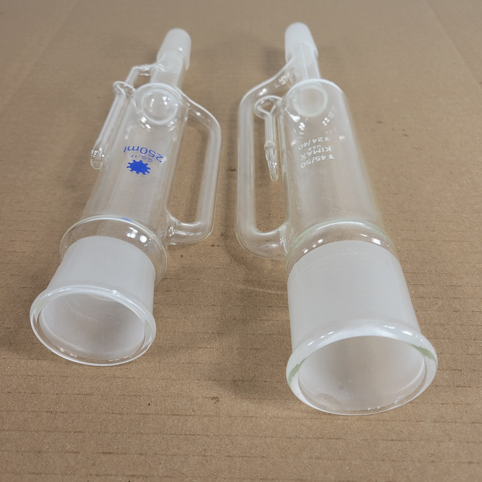 Set Of Kimax/Generic Glassware Soxhlet Extractors CNs 45/50 Top 24/40 Bottom
