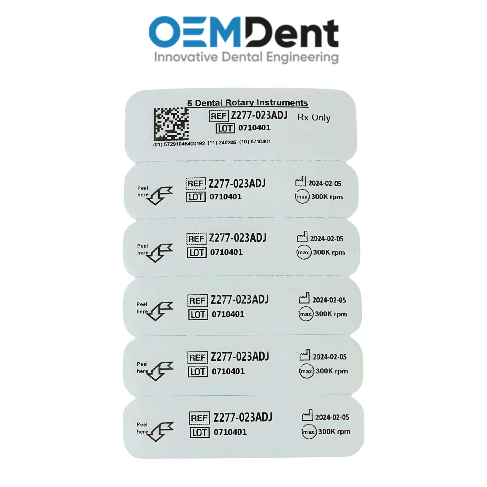 MDT FG ZirconIT Egg Z277 ADJ Diamond Burs Smooth Finishing Ceramic Restorations