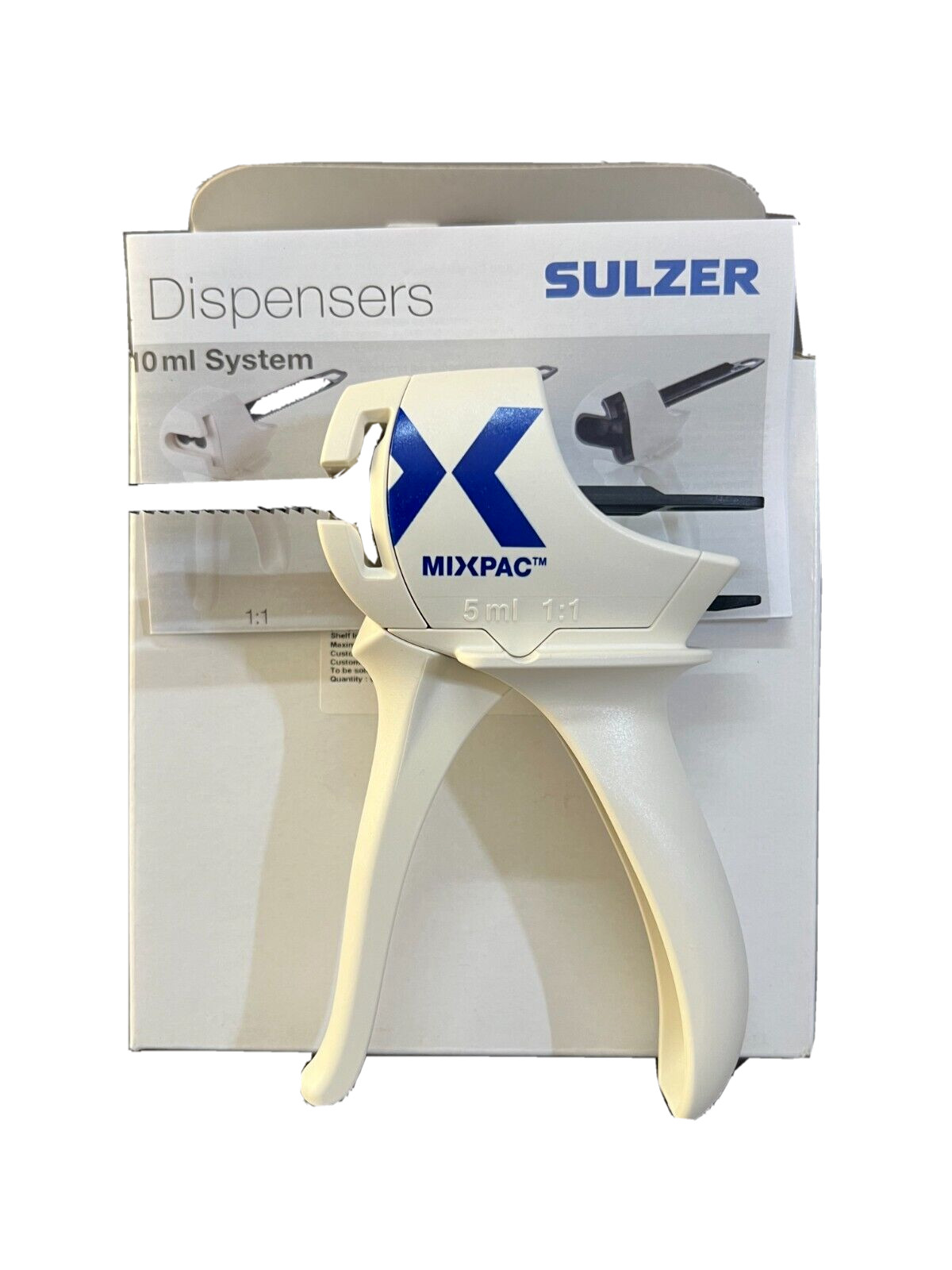 Original Medmix Mixpac Dispensor 5ml 1:1 Dispensing Gun – 1 Unit Free II Ship