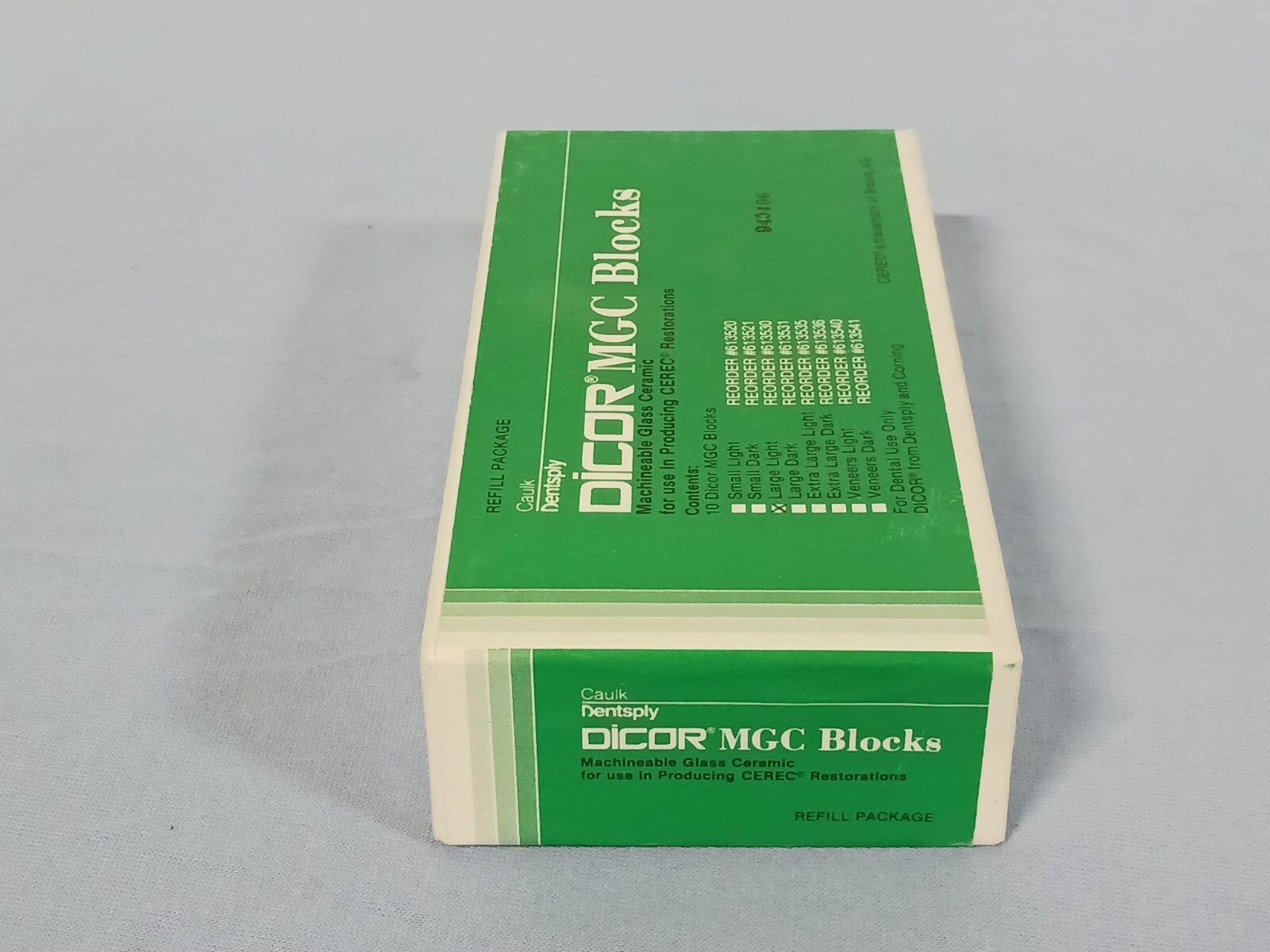 *LOT OF 10* Dentsply Dicor MGC Blocks Large Light Machineable Glass Ceramic I10L