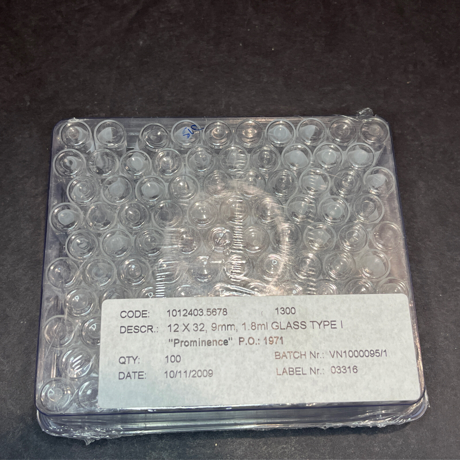 VWR Clear Glass Vial 1.8 ml 9 mm Screw Neck 12 x 32 mm Total of 100 Vials