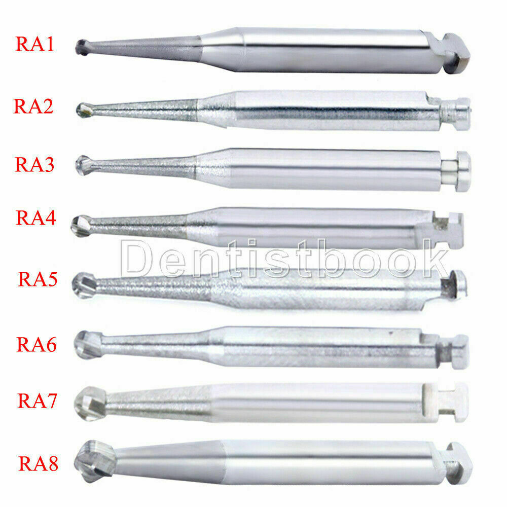 Dental Lab Clinic Tungsten Steel Burs RA1-8 For Contra Angle Low Speed Handpiece