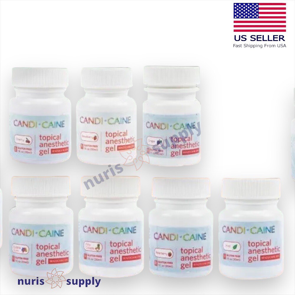 Dental Topical Anesthetic Gel 20% Benzocaine 1oz Jar Made in USA exp. 2026