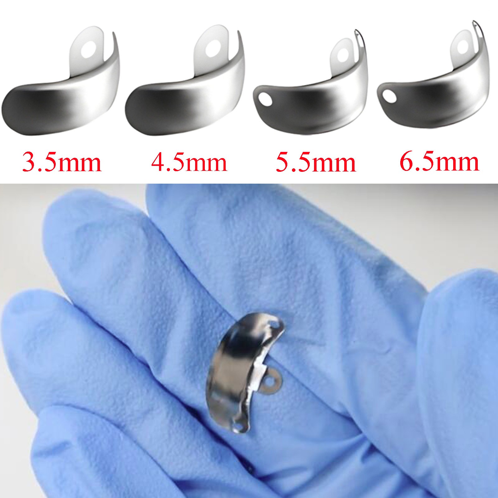 250pcs Dental Sectional Matrix Bands M4 1.0 3.5mm Deciduous Teeth Care Dentistry