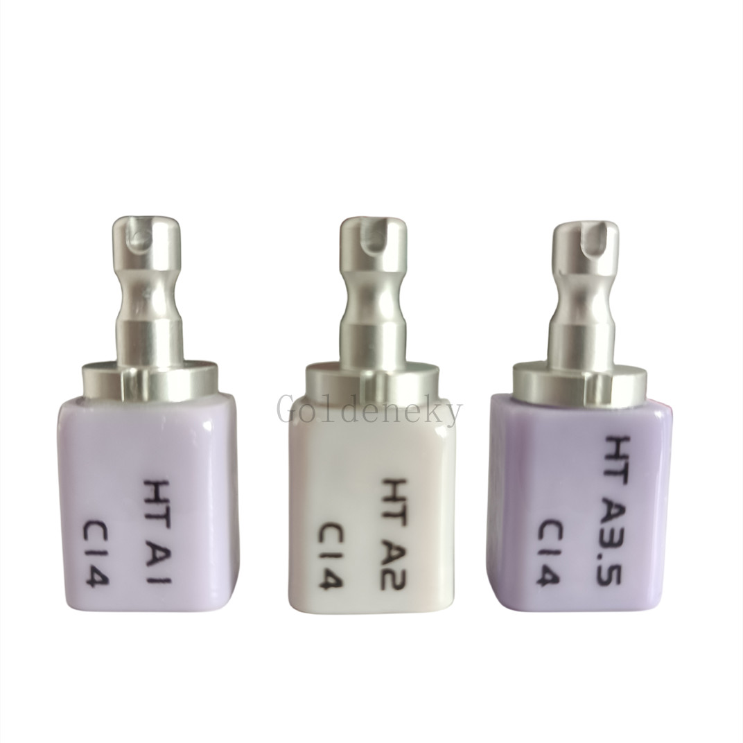 C14 High Transparency Dental Glass Ceramic Lithium Dislicate Blocks Cerec CADCAM