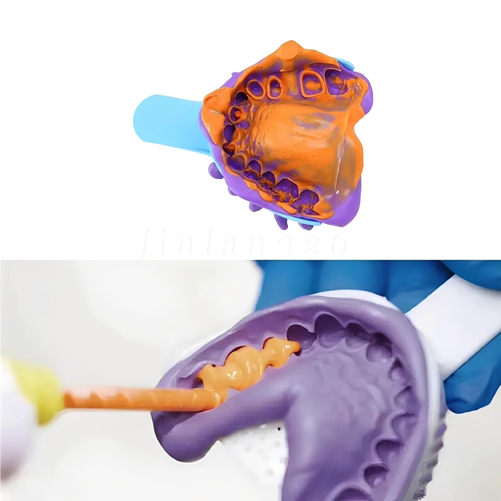Dental VPS Impression Material Light Body Silicone Rubber Putty Soft 25+25mm PVS