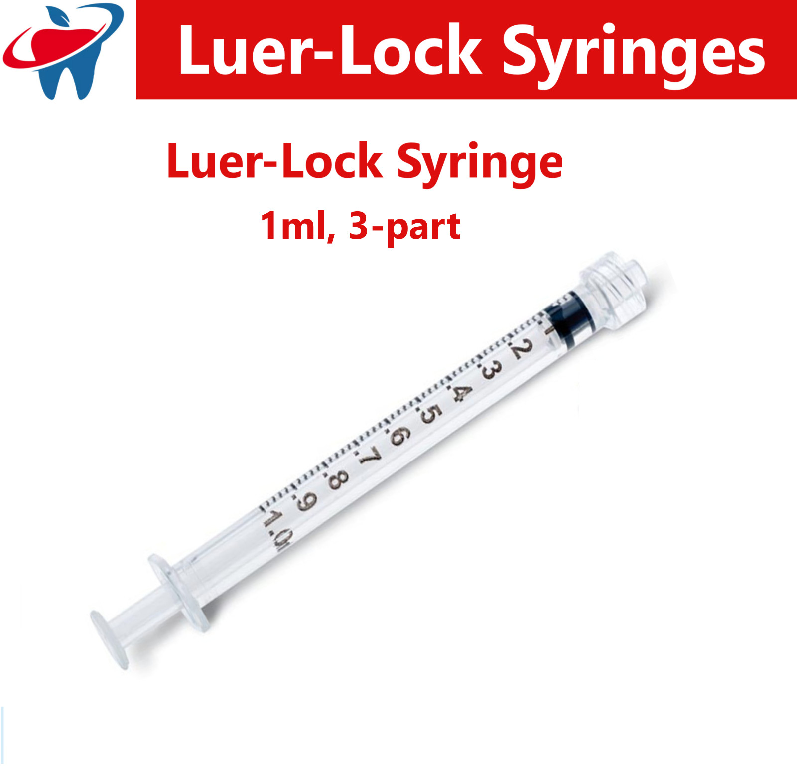 1ml / 1cc Syringe (No Needle) 3cc, 5cc, 10cc, 20, cc, 60cc, Choose Size & Pack