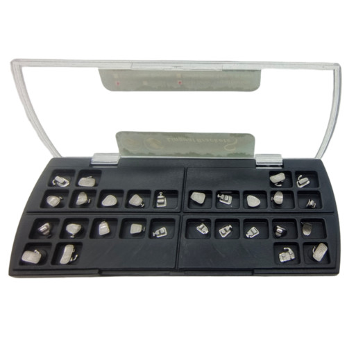Dental Orthodontic Lingual Bracket Braces 24pcs+Buccal Tube Non-Conve 28pcs/set