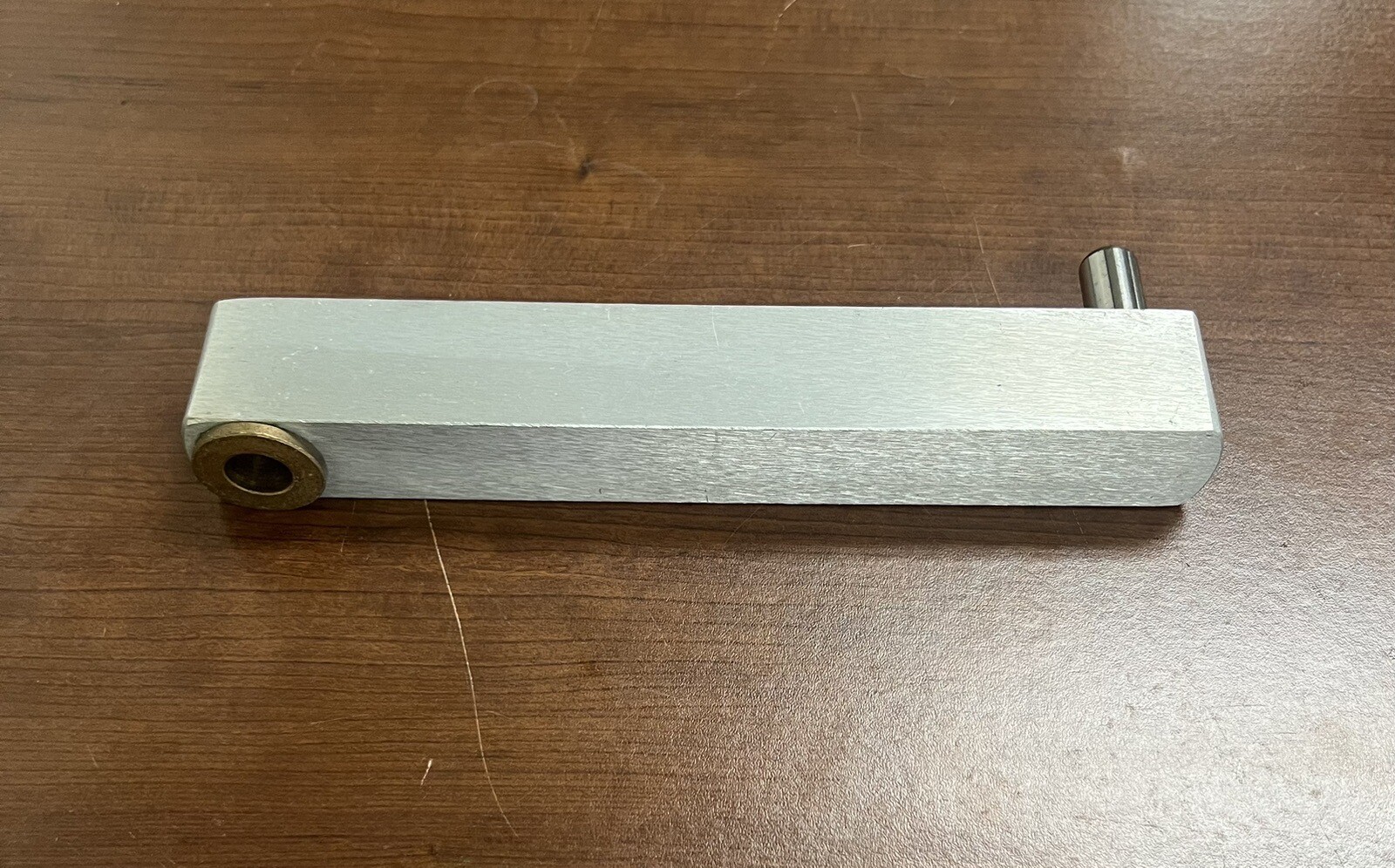 Dental Folding Rigid Arm Section – Brushed Aluminum – 7”