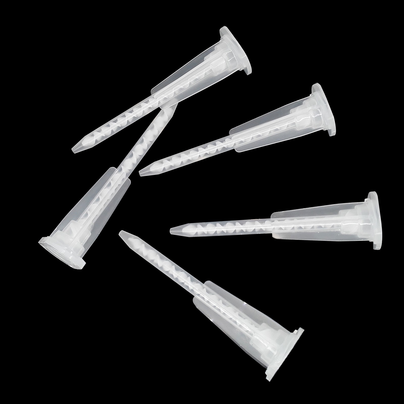 50 Pieces Epoxy Mixing Nozzle Static Mixer Nozzle Tubes Tip for 50Ml Cartrid