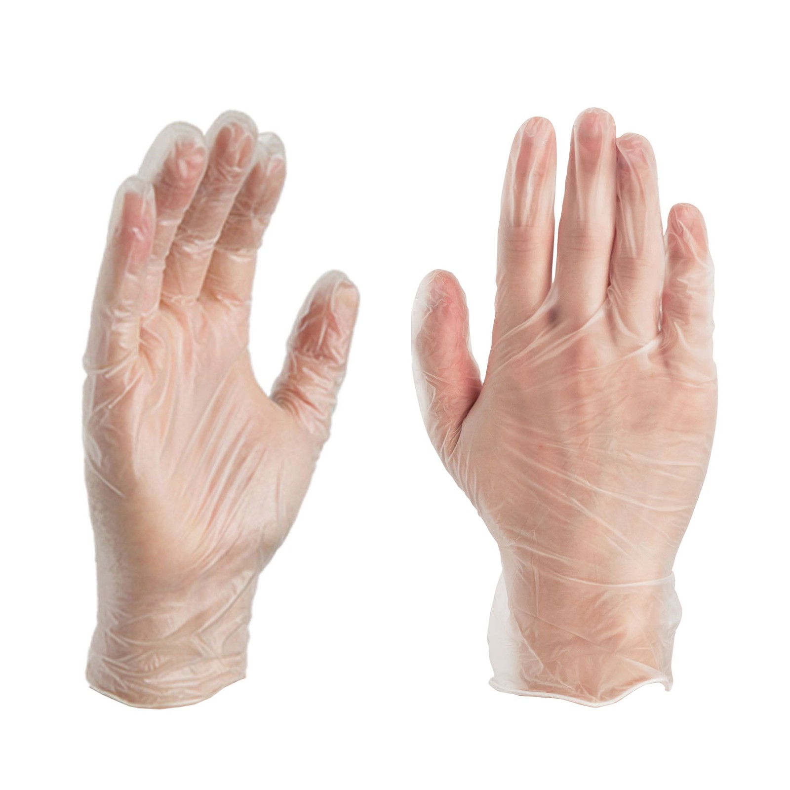 GPX3 Vinyl Gloves Clear 3 Mil Industrial Latex-Free, food-safe, Case of 1000