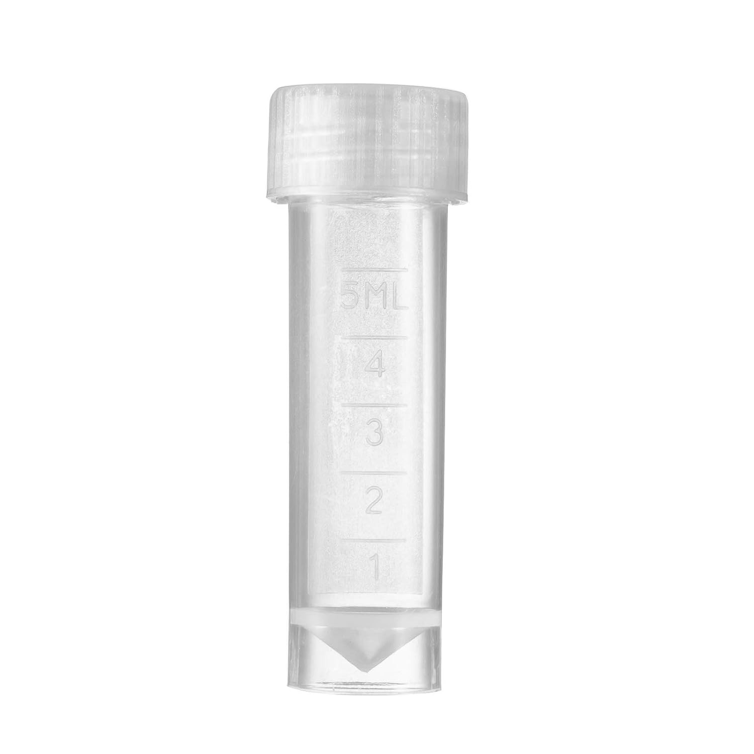 50 Pieces 5 Ml Plastic Sample Bottle Vial Storage Container for Laboratory Lab