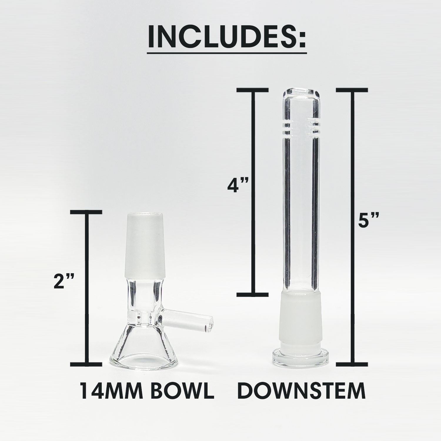 9MM THICK Wall 10 INCH Bong Pipe Clear Glass Beaker Hookah USA