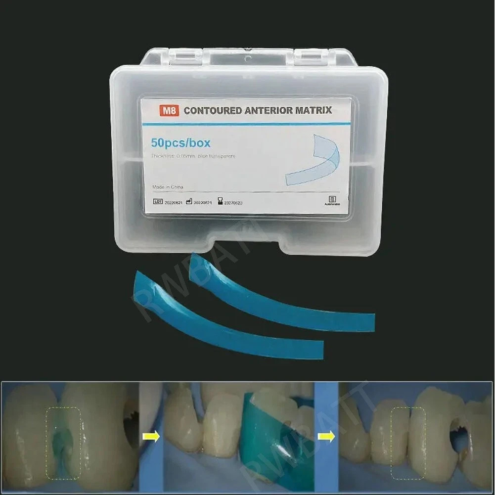 Dental Anterior Matrix Bands Sectional Contoured Twin Matrices Proximal Strips