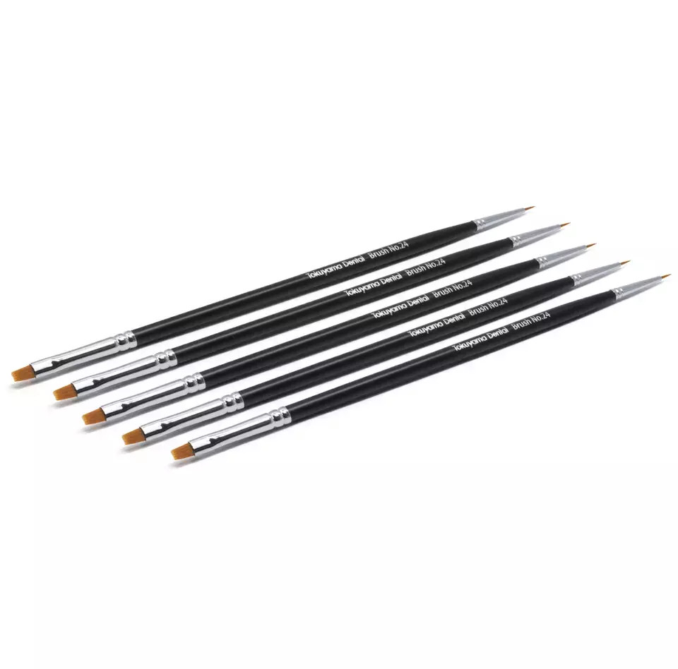 5 Piece Pack Tokuyama Estelite Omega Color Brush No. 24 For Dental Use Free Ship