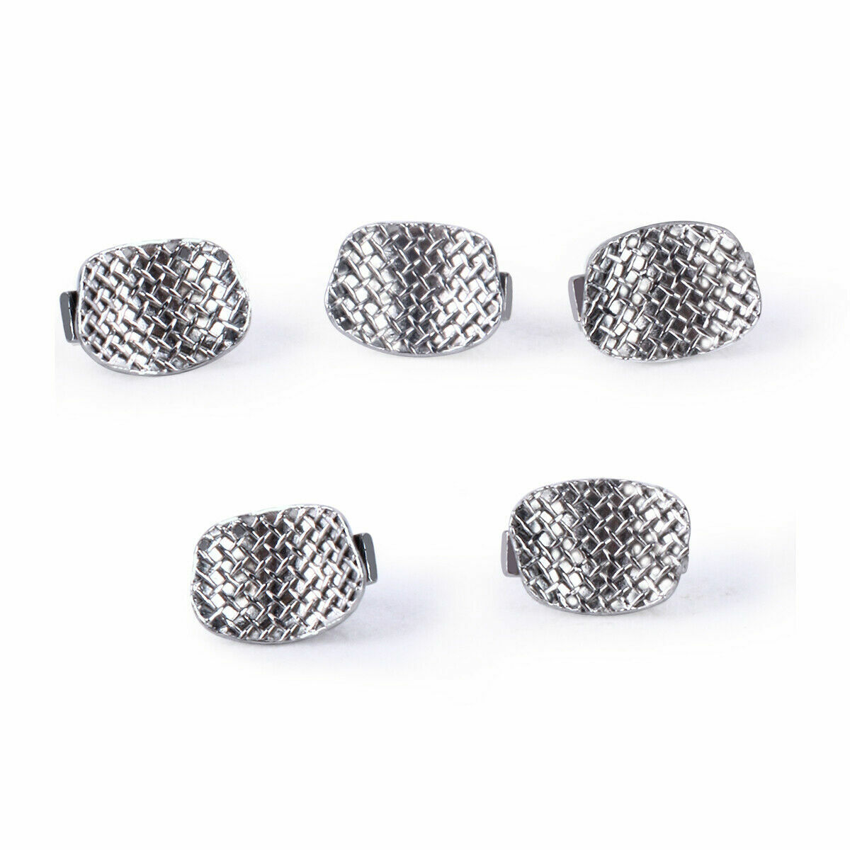 12Types Dental Orthodontic Lingual Buttons Bondable Round/Rectangular Mesh Base