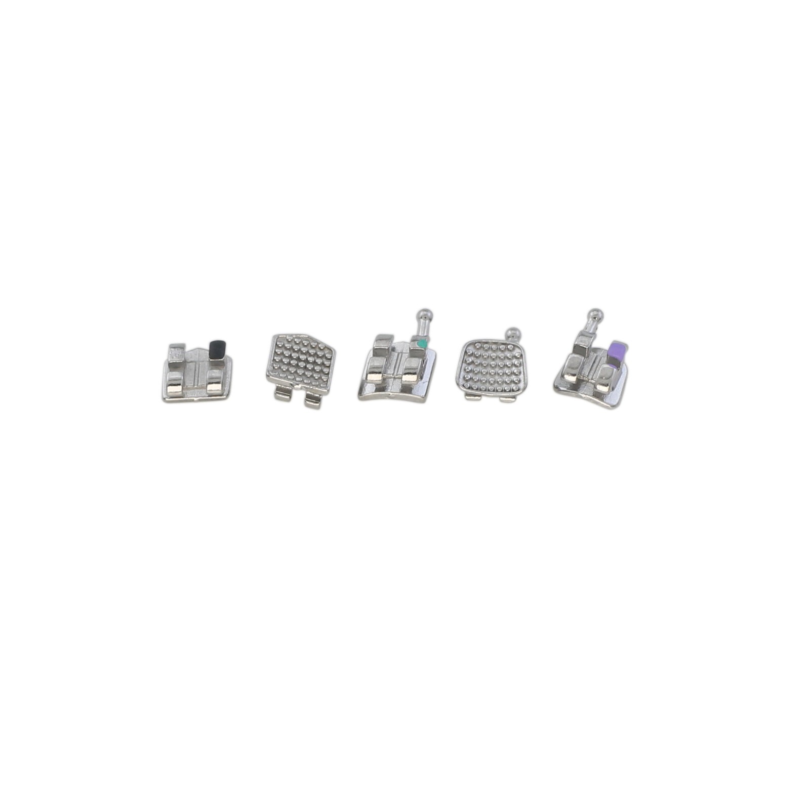 Dental Orthodontic Brackets Metal Braces Mini Roth MBT OC 022 345 Hooks MIM 5-5