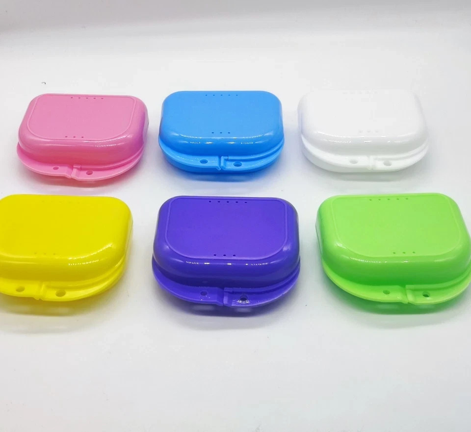 Dental Orthodontic Retainer Box Teeth Denture Storage Case Mouthguard Container