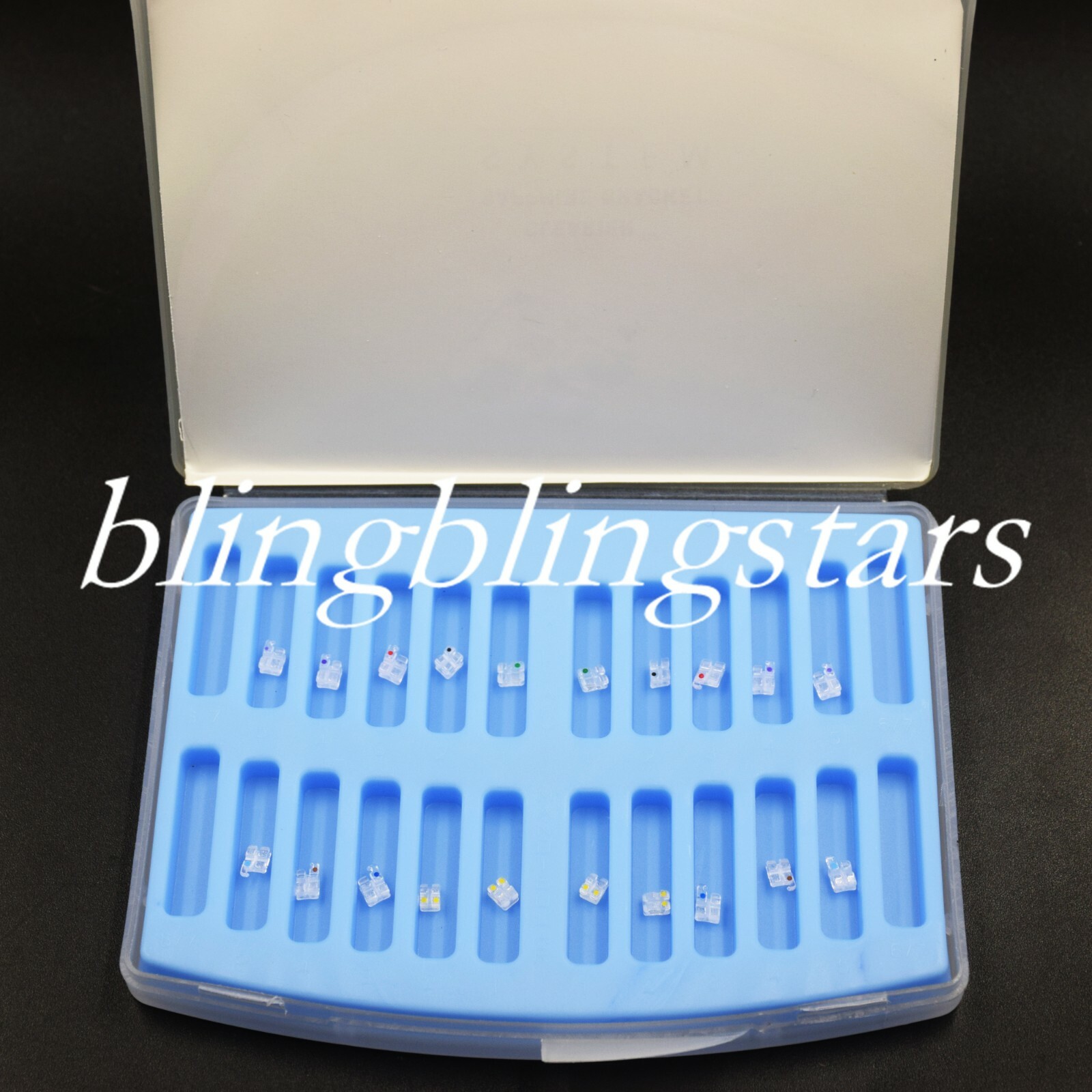 Dental Monocrystalline Sapphire Ceramic Bracket Brace 345 Hooks 018/022 Roth/MBT