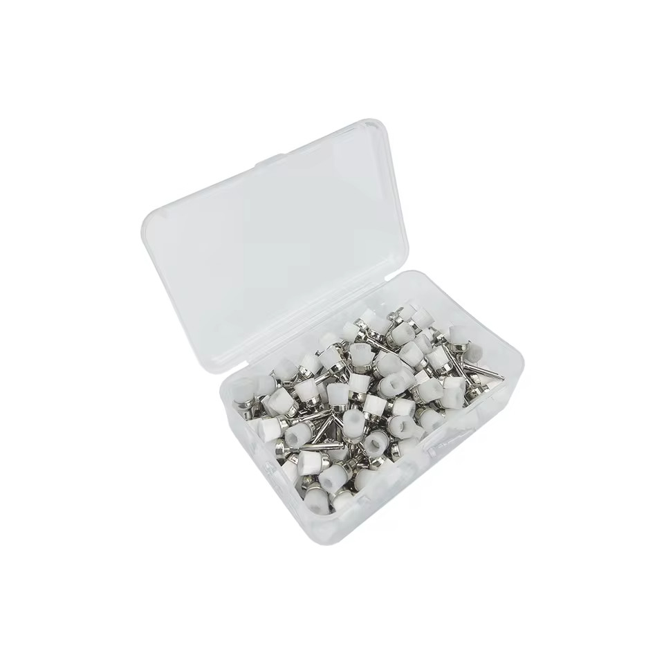 100 Pcs/box Dental Prophy Polishing Brush Bowl Cup Shape Brushes White Nylon